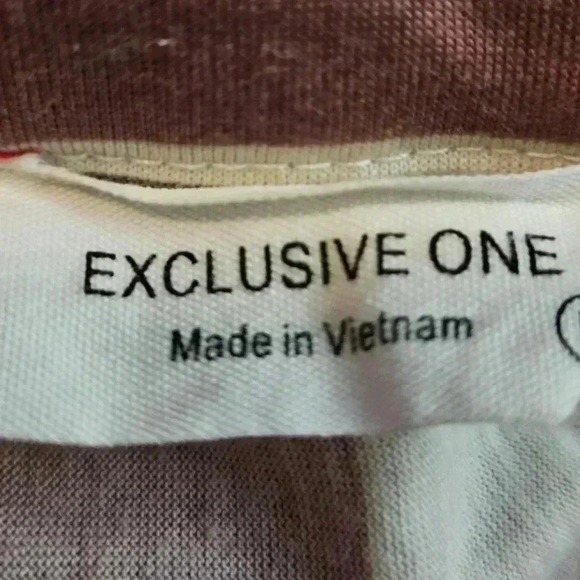 Exclusive One Brown And Black Normcore Spring Twist Front Knot Blouse Sz Lg - Picture 5 of 8